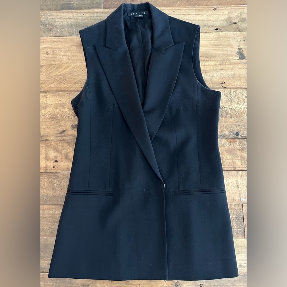 Theory Vest Black Size 2